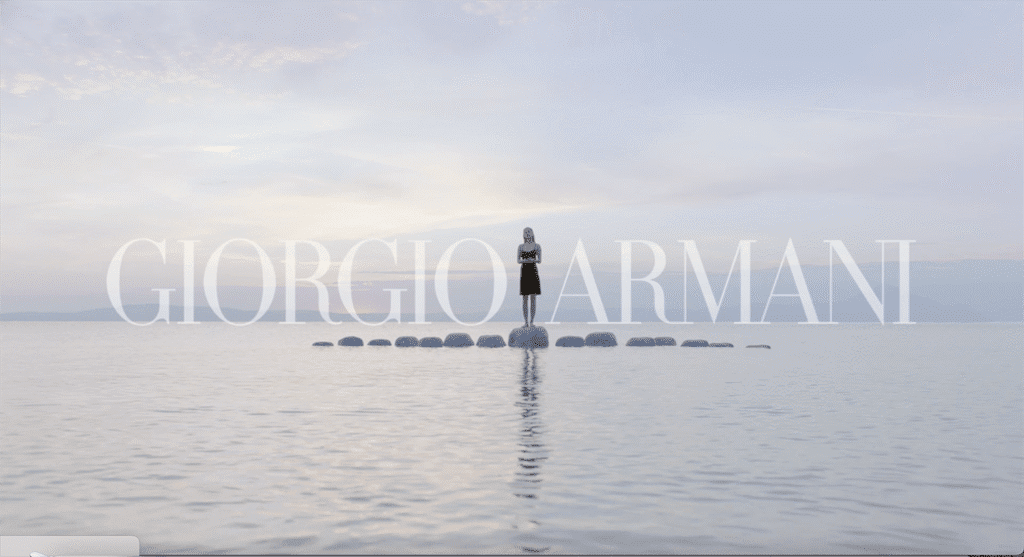 Image from the project Armani Acqua di Gioia, highlighting a scenographic detail.