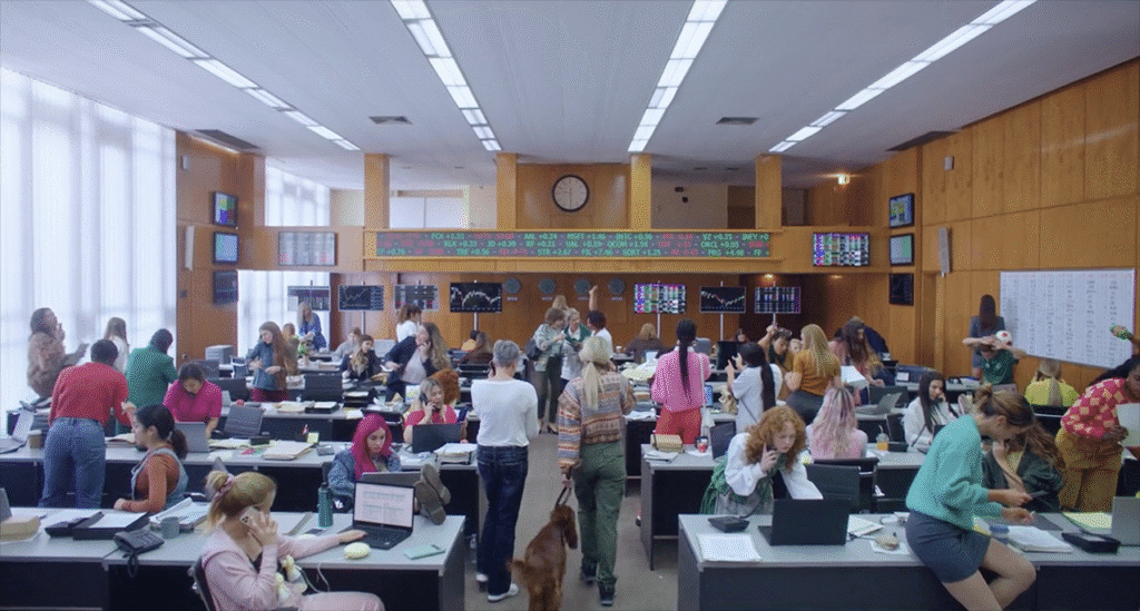 Image from the project DNB girls invest, highlighting a scenographic detail.